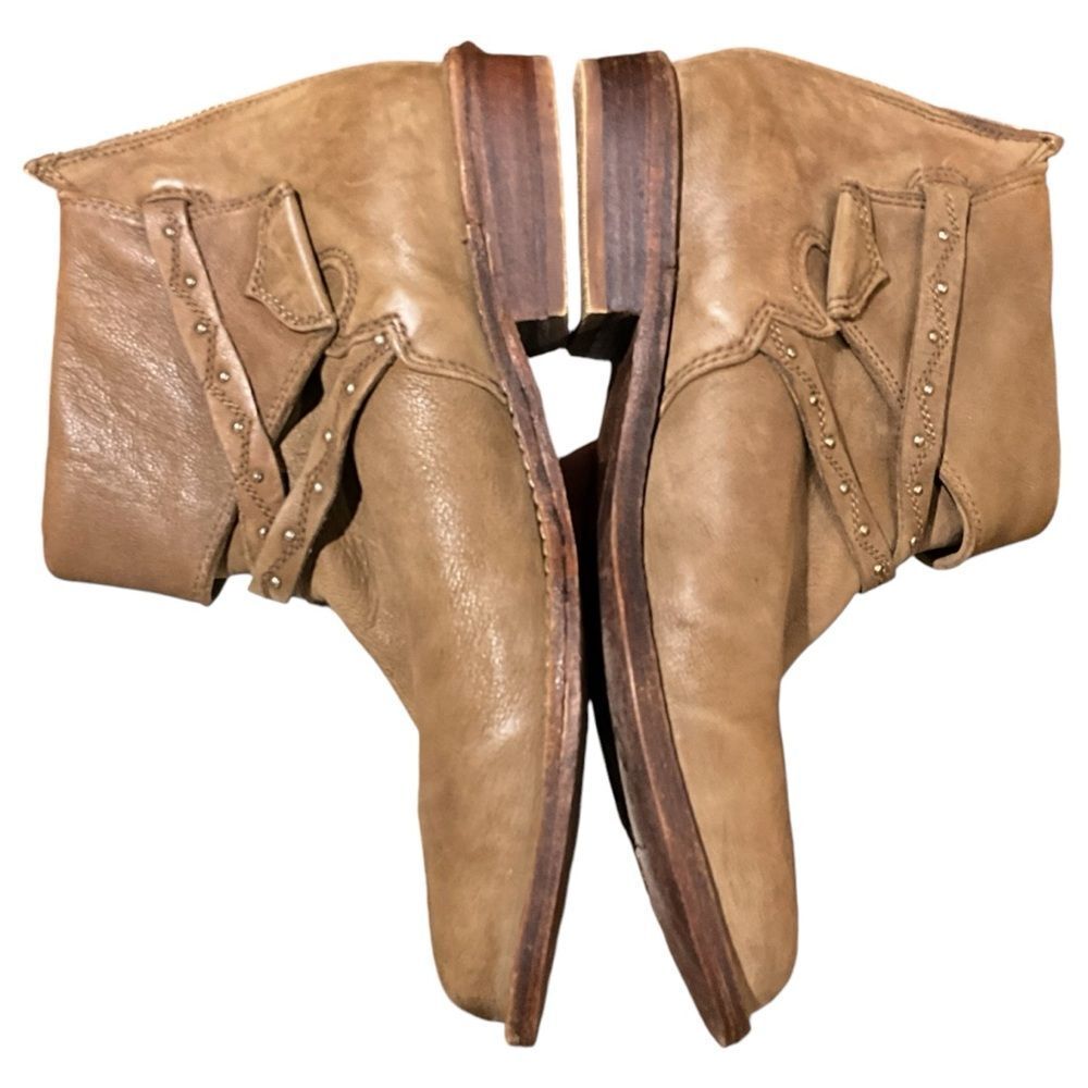 Free People Alamosa Ankle Booties Brown Women’s Size 38 / 7.5 - Picture 4 of 11